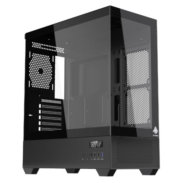Gabinete para PC Eagle Warrior CG01TZRA001C Mid Tower E-ATX Vidrio Templado sin Ventiladores