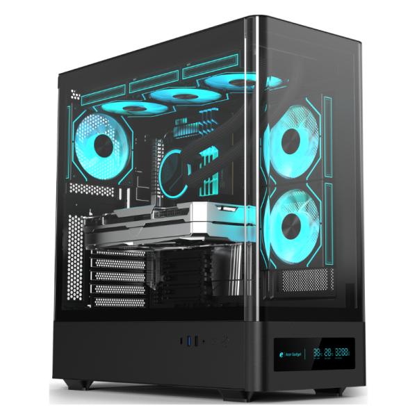 Gabinete para PC Eagle Warrior CG01YKRA001C Mid Tower ATX Vidrio Templado sin Ventiladores