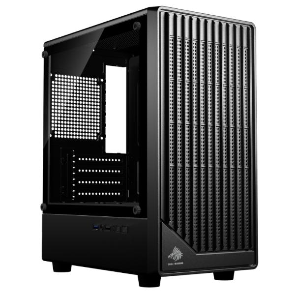 Gabinete para PC Eagle Warrior CG05ANRA001C Mini Tower Micro-ATX Vidrio Templado sin Ventiladores