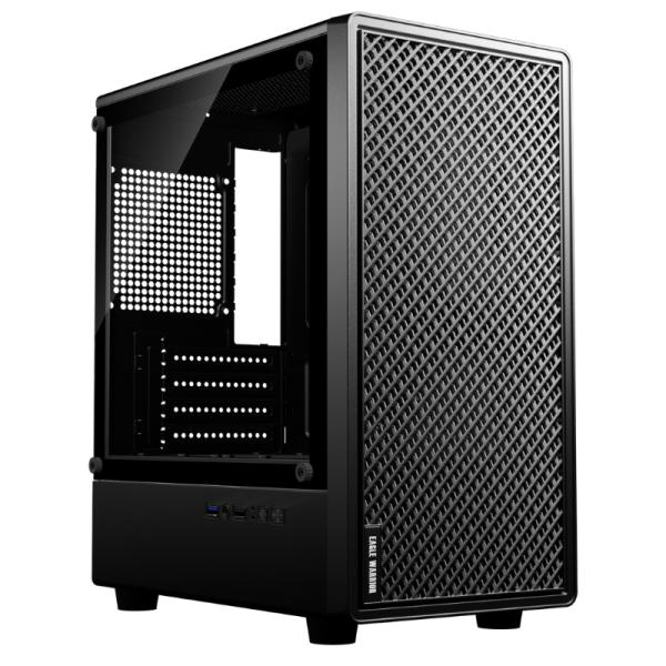 Gabinete para PC Eagle Warrior CG12ANRA001C Mini Tower Micro-ATX Vidrio Templado sin Ventiladores
