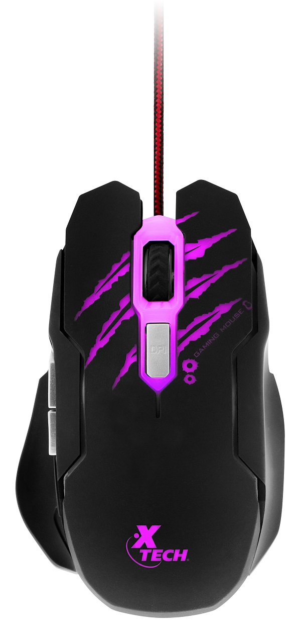 Mouse Xtech XTM-610 Lethal Haze Gaming USB 6 Botones