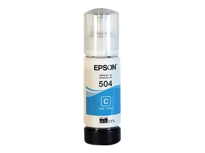Botella de Tinta Epson T504220-AL Cian 70ml