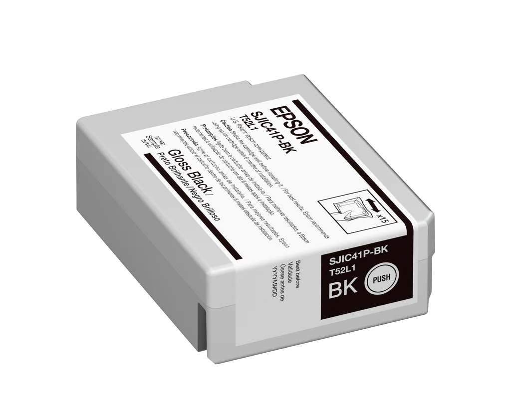 Tinta Epson SJIC41P Cartucho Negro Brillante