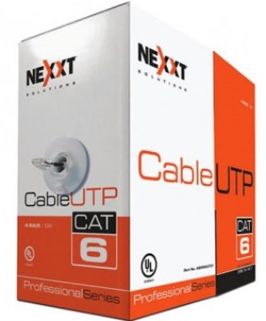 Cable de Red Nexxt Enterprise Cat6 UTP 305m 23AWG Gris