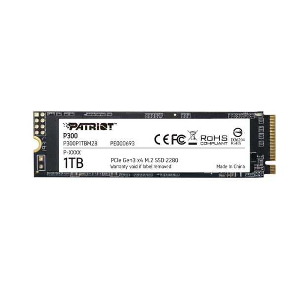 SSD Patriot P300 1 TB M.2 2280 NVME PCIE Gen3 2100MB/s