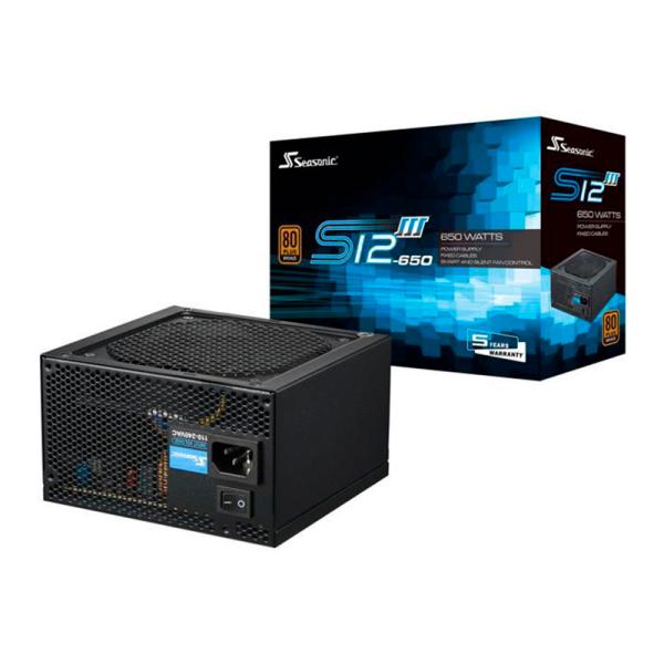 Fuente de Poder Seasonic S12III 650 W 80+ Bronze No Modular ATX