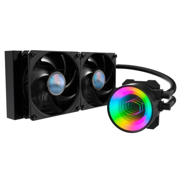 Enfriador Líquido Cooler Master ML240 Mirror 240mm 2x120mm ARGB Negro