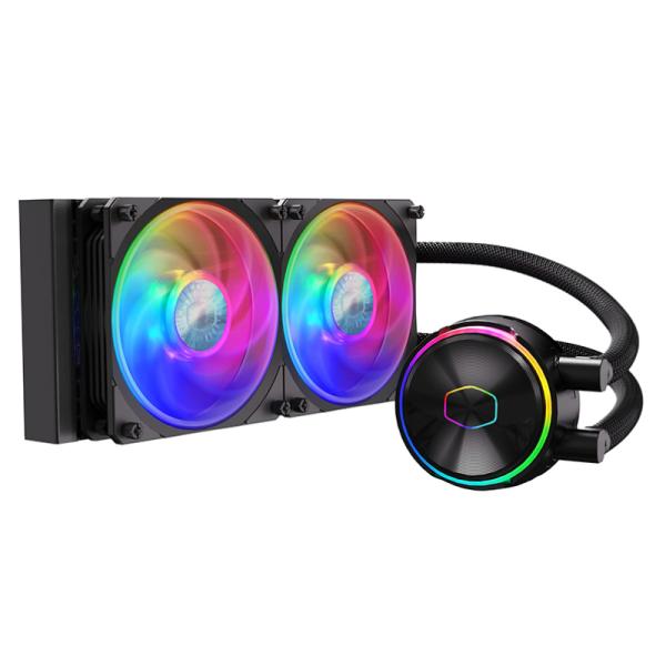 Enfriador Líquido Cooler Master PL240 Flux 240mm 2x120mm ARGB Negro