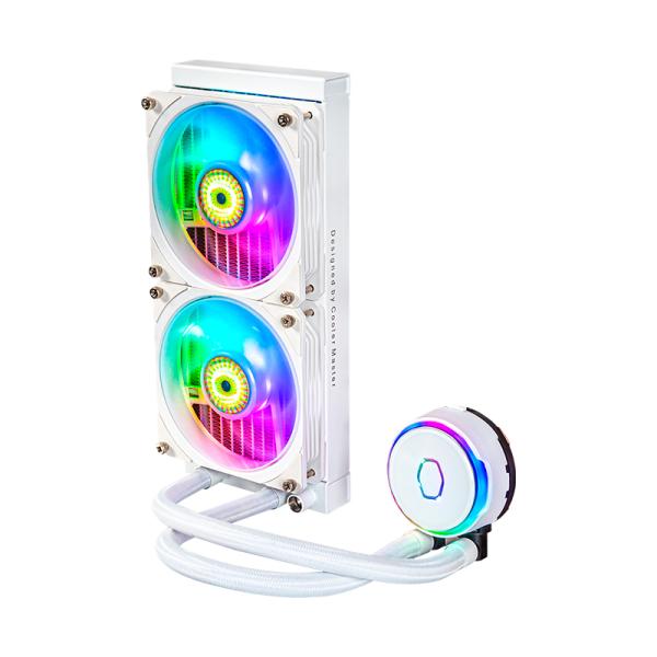 Enfriador Líquido Cooler Master MasterLiquid PL240 Flux 240mm 2x120mm ARGB Blanco