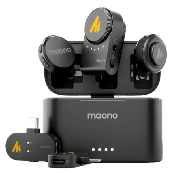 Micrófono Maono WM650 PA3 Lavalier Inalámbrico USB-C/Lightning