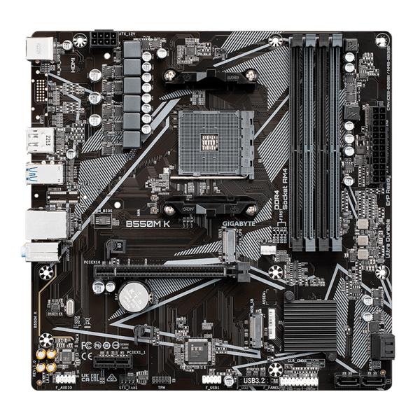 Tarjeta Madre Gigabyte B550M K AM4 AMD B550 Micro-ATX DDR4