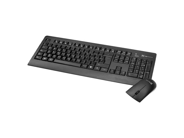 Combo Teclado y Mouse Klip Xtreme KCK-265S Inalámbrico 2.4GHz Español Negro