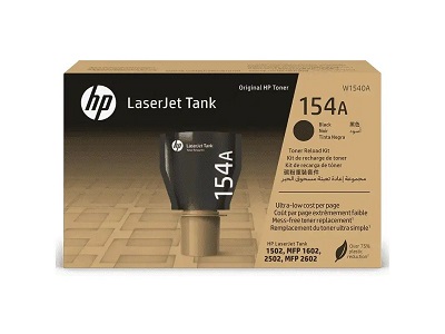 Tóner HP 154A Negro Rendimiento Medio 2.500 Páginas Recarga