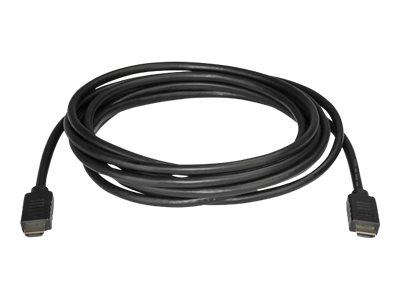 StarTech.com Cable de 5m HDMI de alta velocidad premium con Ethernet - 4K 60Hz - Cable para Blu-Ray UltraHD 4K 2.0 - Cable HDMI con Ethernet - HDMI macho a HDMI macho - 5 m - negro - para P/N: KITBXAVHDPEU, KITBXAVHDPUK, KITBXDOCKPEU, KITBXDOCKPUK, USBC-HDMI-CDP2HD4K60