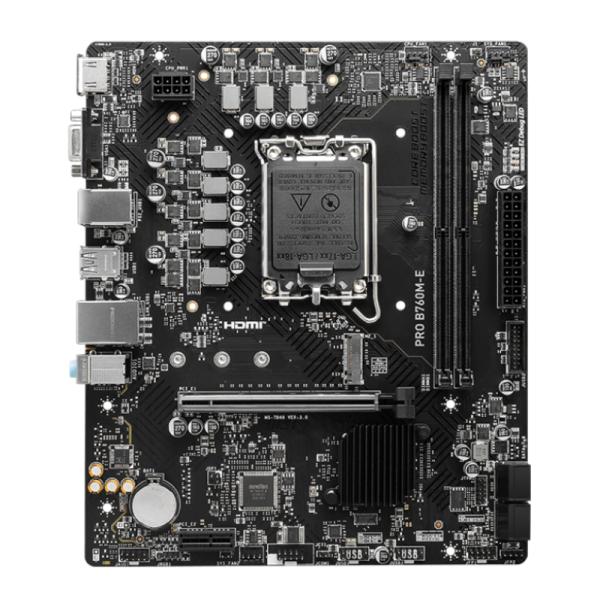Tarjeta Madre MSI Pro B760M-E LGA1700 Intel B760 Micro-ATX DDR5