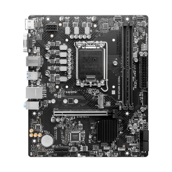 Tarjeta Madre MSI Pro B760M-E LGA1700 Intel B760 Micro-ATX DDR4
