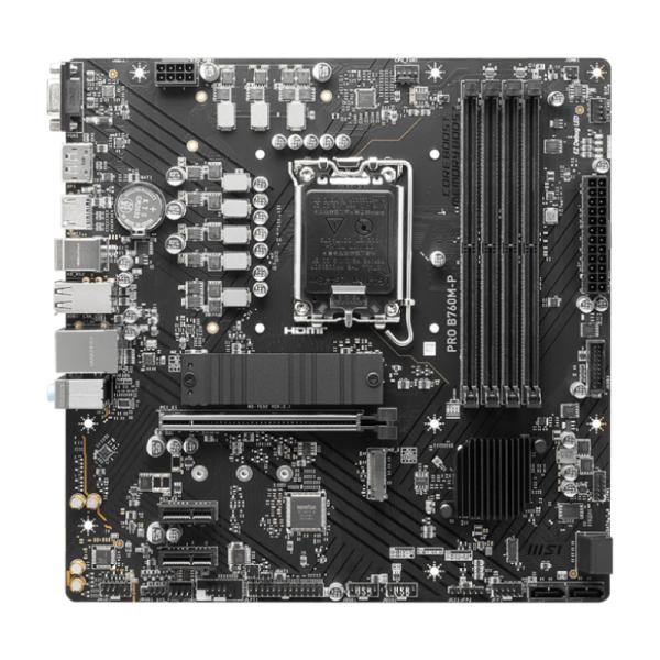 Tarjeta Madre MSI Pro B760M-P LGA1700 Intel B760 Micro-ATX DDR5
