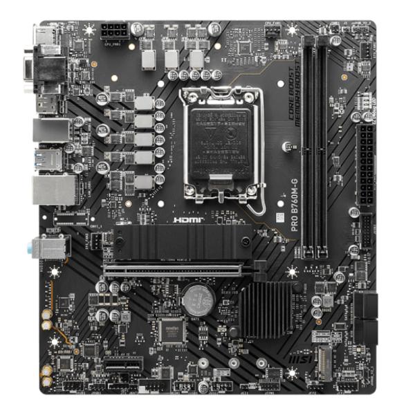 Tarjeta Madre MSI Pro B760M-G LGA1700 Intel B760 Micro-ATX DDR5