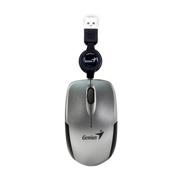 Mouse Genius RS2 Micro Traveler V2 USB 1200dpi Ambidiestro 3 Botones