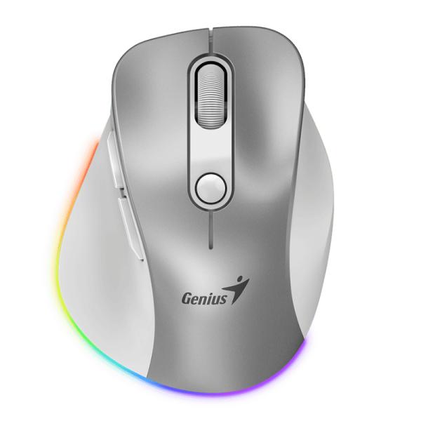 Mouse Genius RS2 Ergo 9000S Pro Ergonómico Bluetooth + 2.4GHz 2400dpi 6 Botones