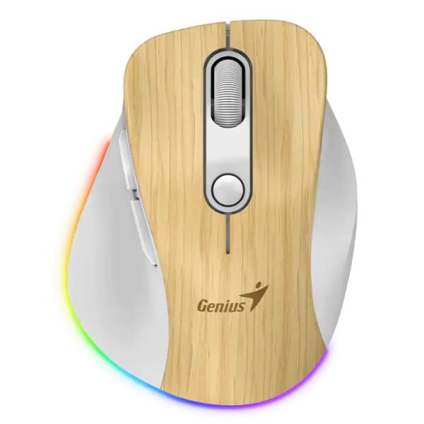 Mouse Genius Ergo 9000S Pro Ergonómico Bluetooth + 2.4GHz 6 Botones 2400dpi