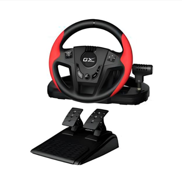 Volante con Pedales Genius RS2 Speedmaster Multiplataforma Negro