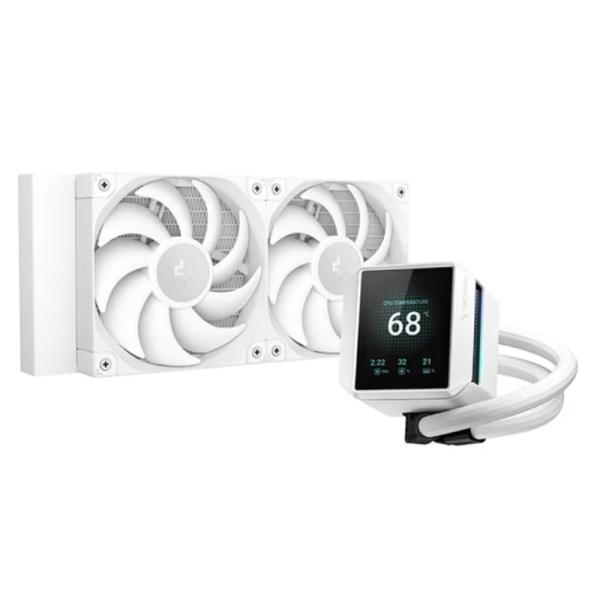 Enfriador Líquido DeepCool Mystique 240 240mm 2x120mm ARGB Blanco