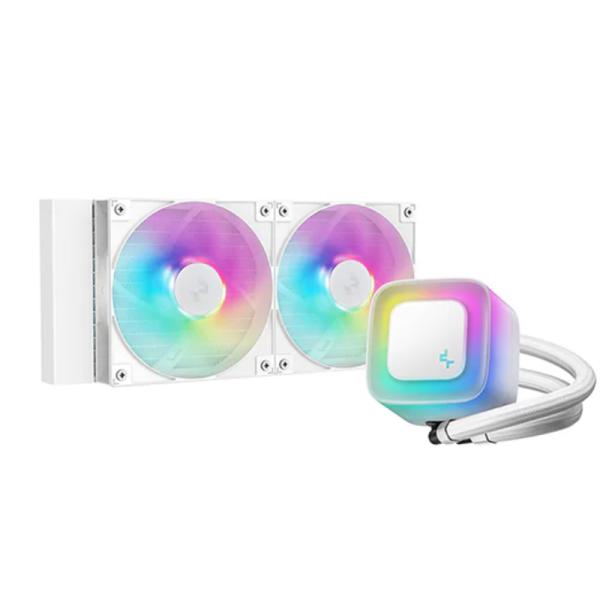 Enfriador Líquido DeepCool LE240 V2 240mm 2x120mm ARGB Blanco