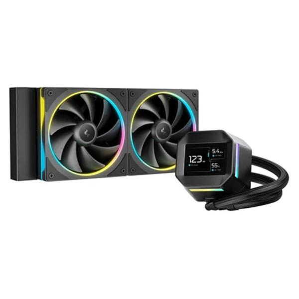 Enfriador Líquido DeepCool LM240 240mm 2x120mm ARGB Negro