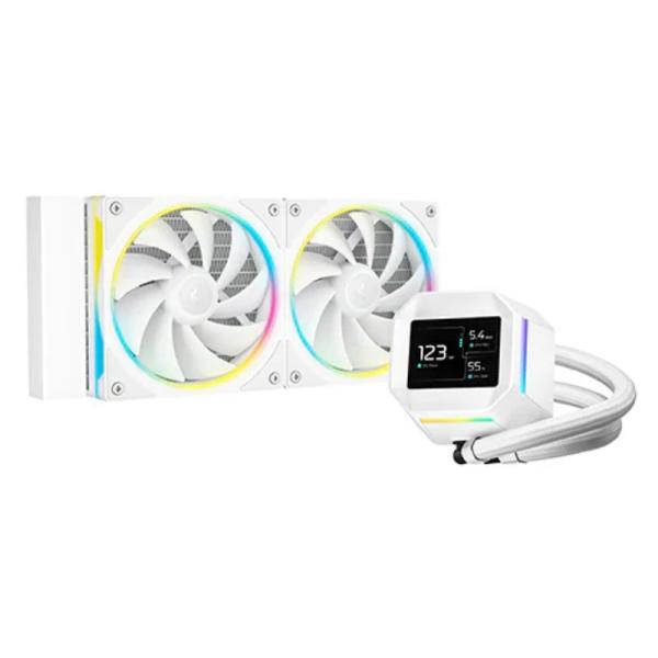 Enfriador Líquido DeepCool LM240 240mm 2x120mm ARGB Blanco