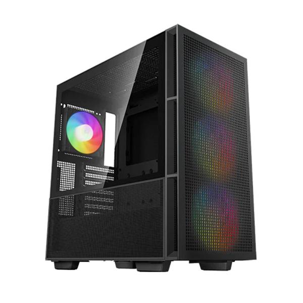 Gabinete para PC DeepCool CH560 Mid Tower Vidrio Templado ARGB Negro