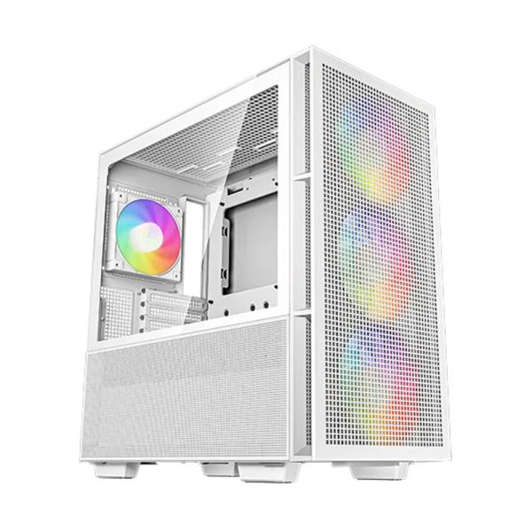 Gabinete para PC DeepCool CH560 Mid Tower Vidrio Templado ARGB Blanco