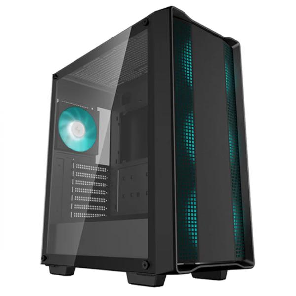 Gabinete para PC DeepCool CC560 V2 Mid Tower Vidrio Templado 4 Ventiladores RGB Negro