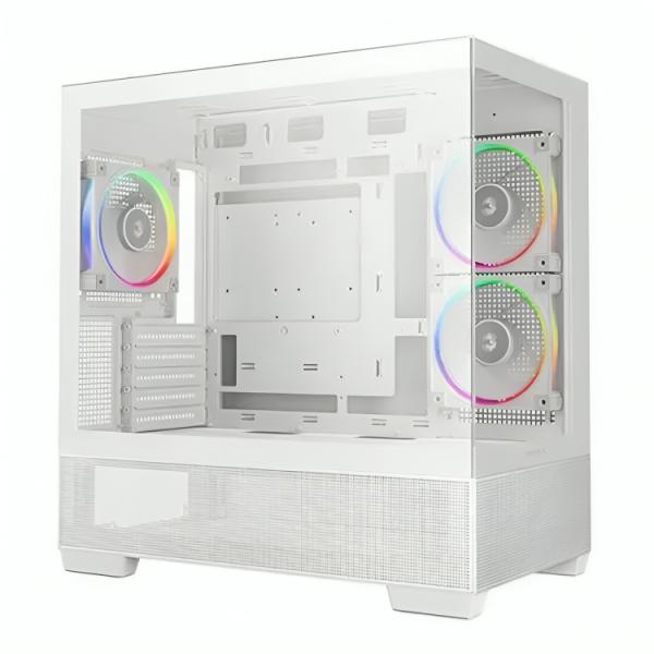 Gabinete para PC DeepCool CG380 3F Mid Tower Vidrio Templado 3 Ventiladores ARGB Blanco