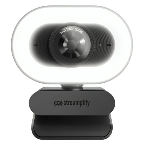Cámara Web Streamplify Cam Plus FHD 60fps USB-A 90° Negro