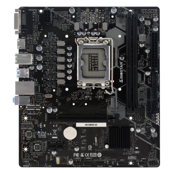 Tarjeta Madre Biostar H610MHD LGA1700 Intel H610 Micro-ATX DDR5
