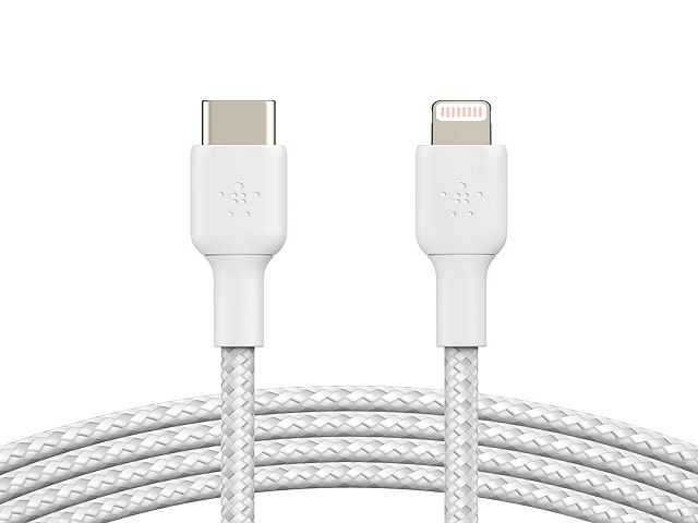Cable Belkin BoostCharge USB-C a Lightning 18 W 1 M Blanco