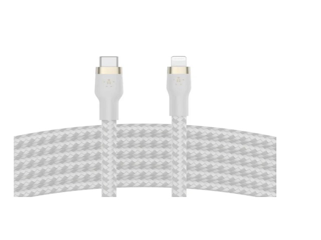 Cable Belkin BoostCharge USB-C a Lightning 3 M Blanco