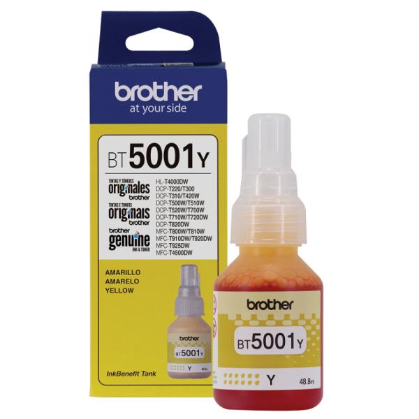 Botella de Tinta Brother BT5001Y Amarillo Ultra Alto Rendimiento