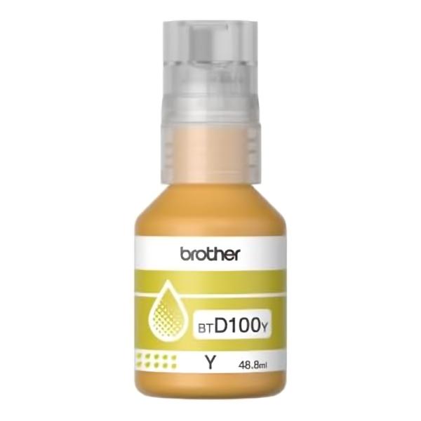 Botella de Tinta Brother BTD100YMEX Amarillo Ultra Alto Rendimiento