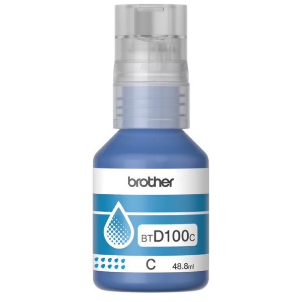 Botella de Tinta Brother BTD100CMEX Cian Ultra Alto Rendimiento