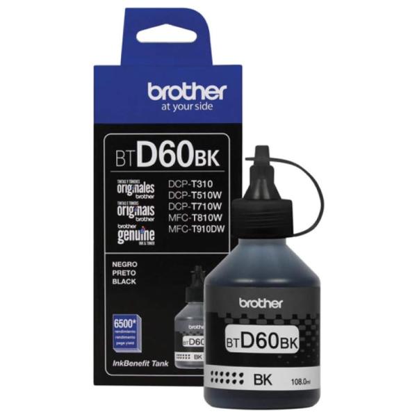 Botella de Tinta Brother BTD60BK Negro Ultra Alto Rendimiento