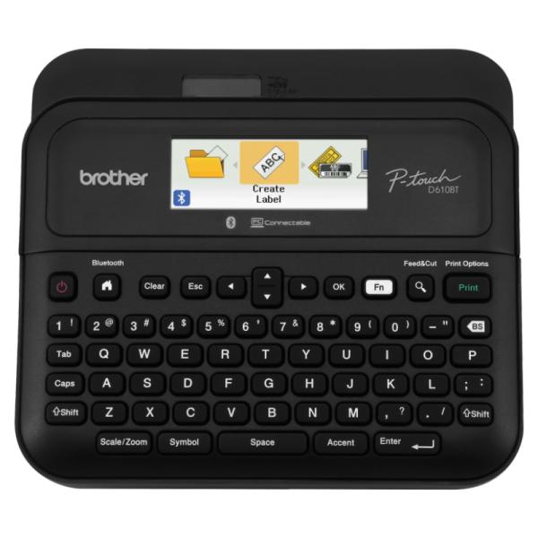 Rotuladora de Etiquetas Brother PTD610BT USB Bluetooth Hasta 24mm