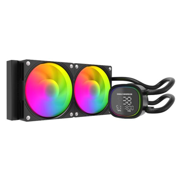 Enfriador Líquido Eagle Warrior Frostbite HL240 240mm 2x120mm ARGB Negro