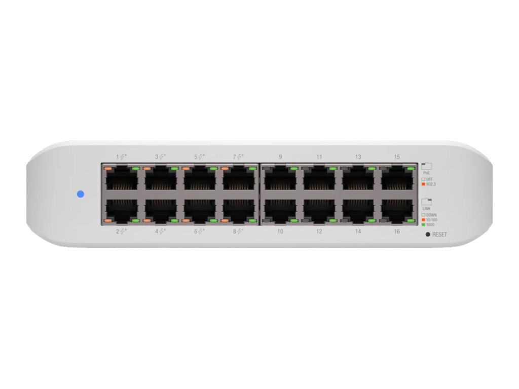 Switch Ubiquiti USW-Lite-16-POE 16 Puertos Gigabit POE+ 45 W Administrable