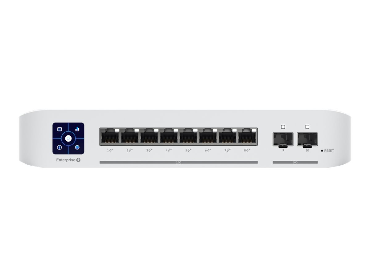 Switch Ubiquiti USW-Enterprise-8-PoE 10 Puertos 2.5G/10G POE+ 120 W Administrable L3 2 SFP+