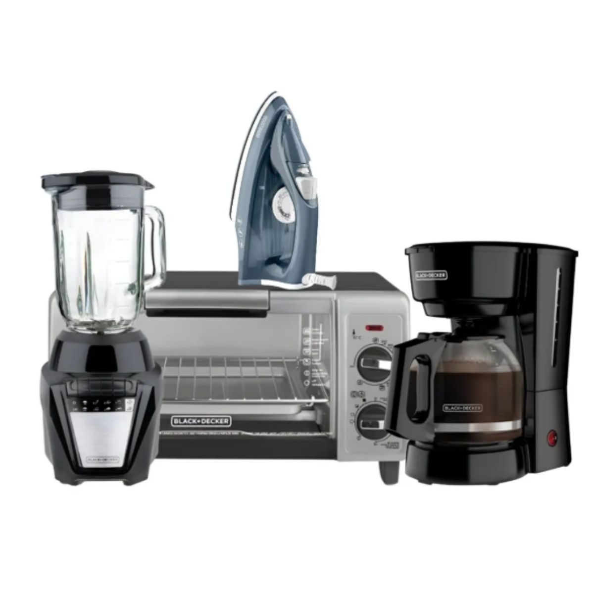 Black + Decker combo plancha + horno tostador+licuadora+cafetera - CBBD1747