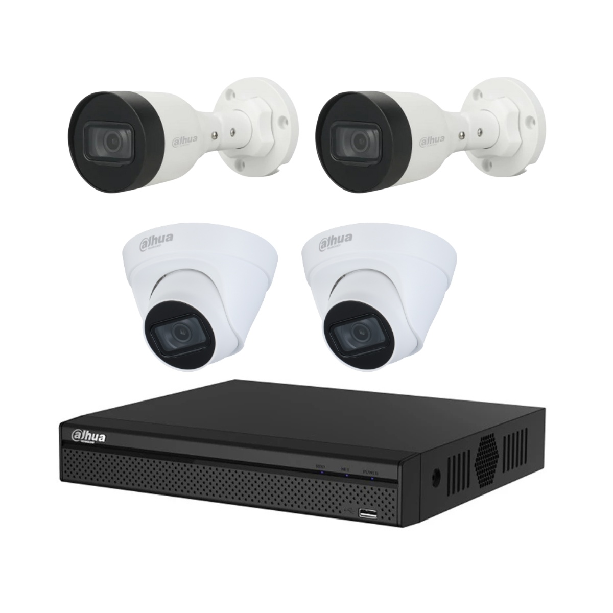 Dahua kit camaras 4Ch NVR - 1.0.01.04.37132-0001