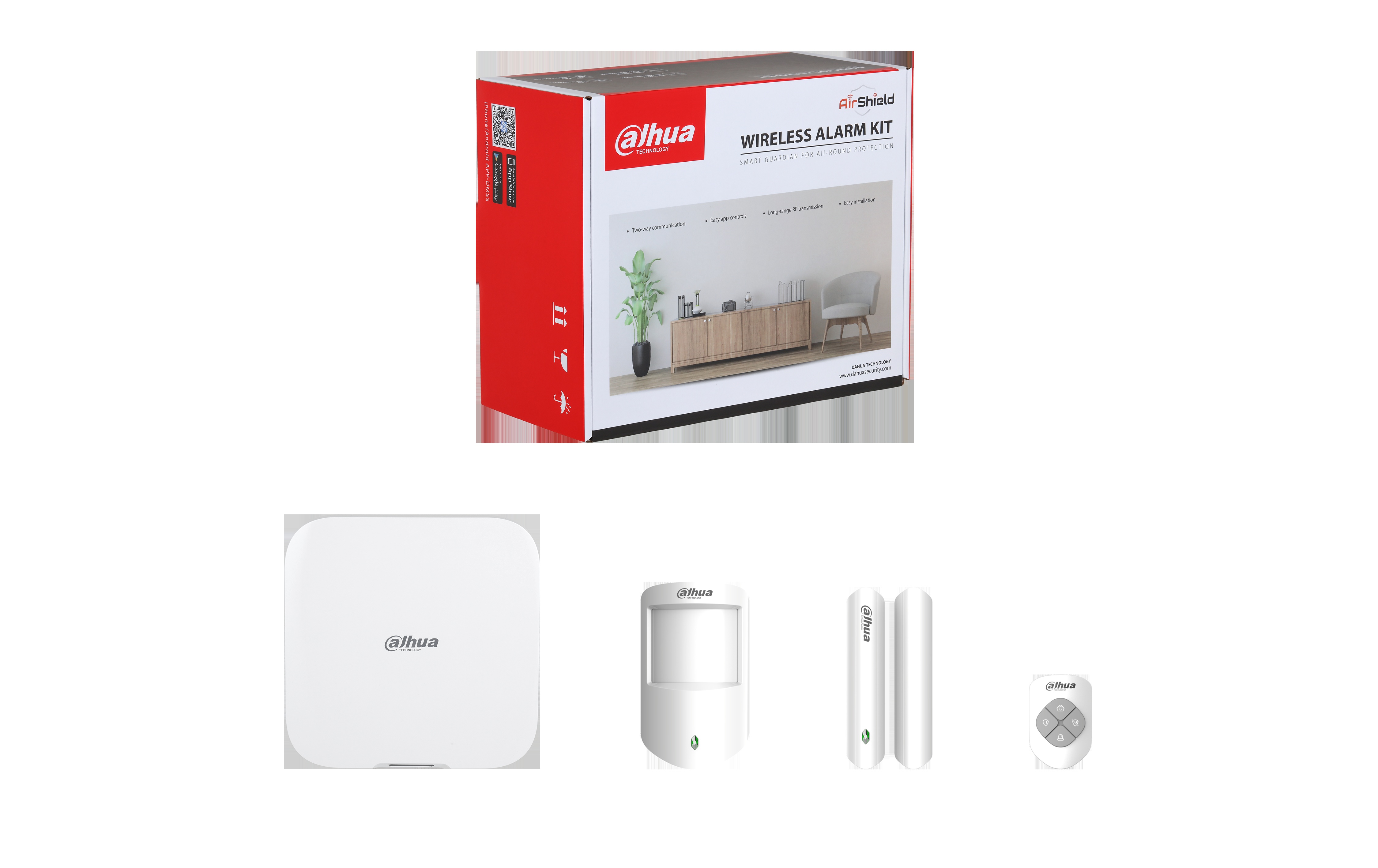 Kit de Alarma Dahua DHI-ART-ARC3800H-03-FW2 Inalámbrico