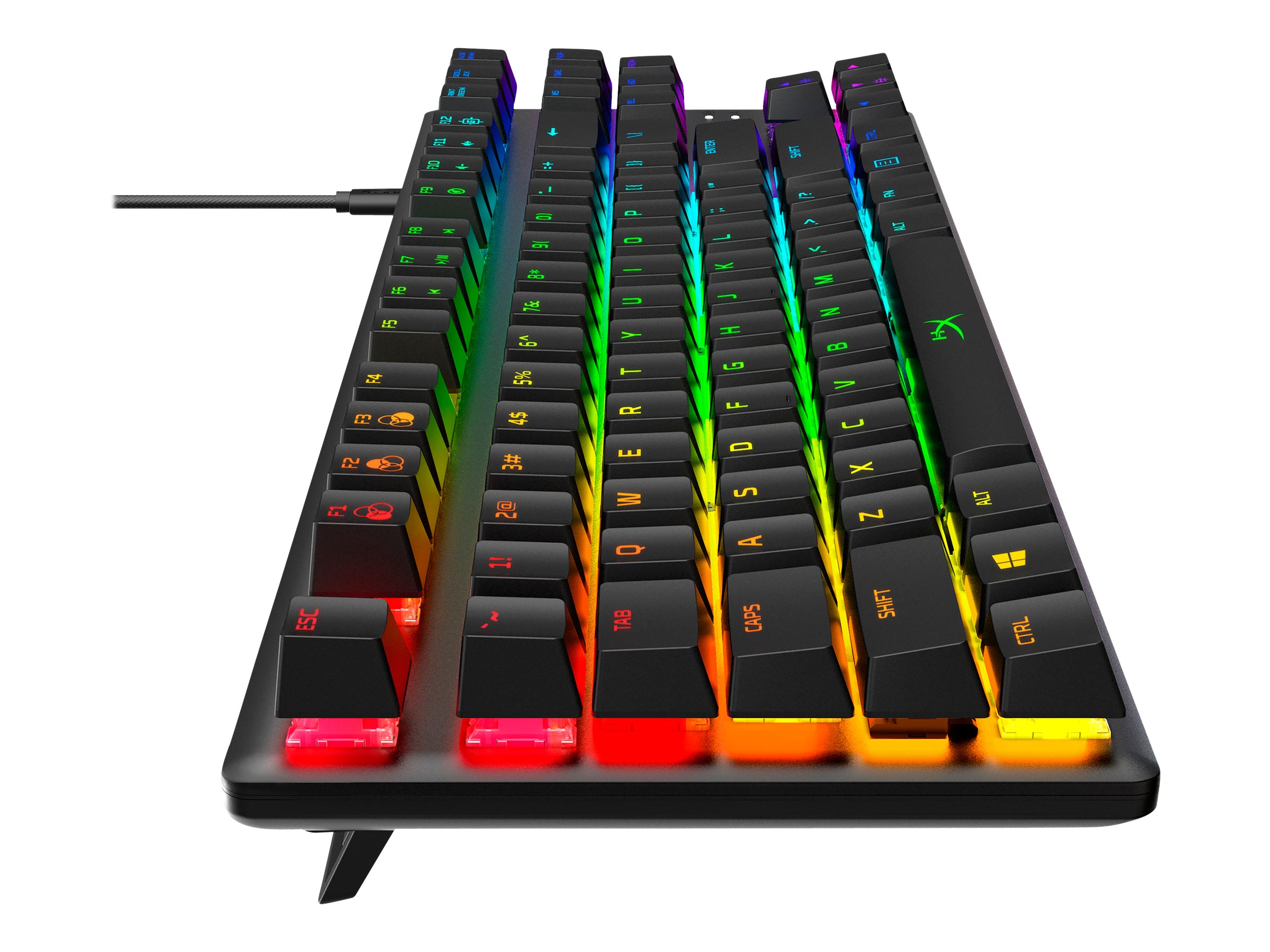 Teclado HyperX Alloy Origins Core Gaming USB-C Inglés RGB Switch Rojo